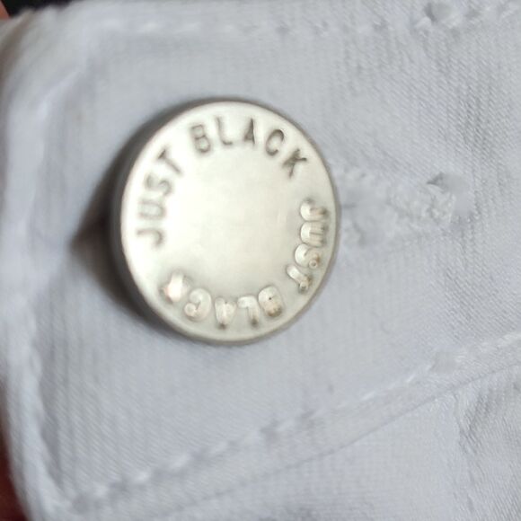 Just Black Denim Distressed White Stretch Skinny Jeans, 31 - Picture 5 of 8